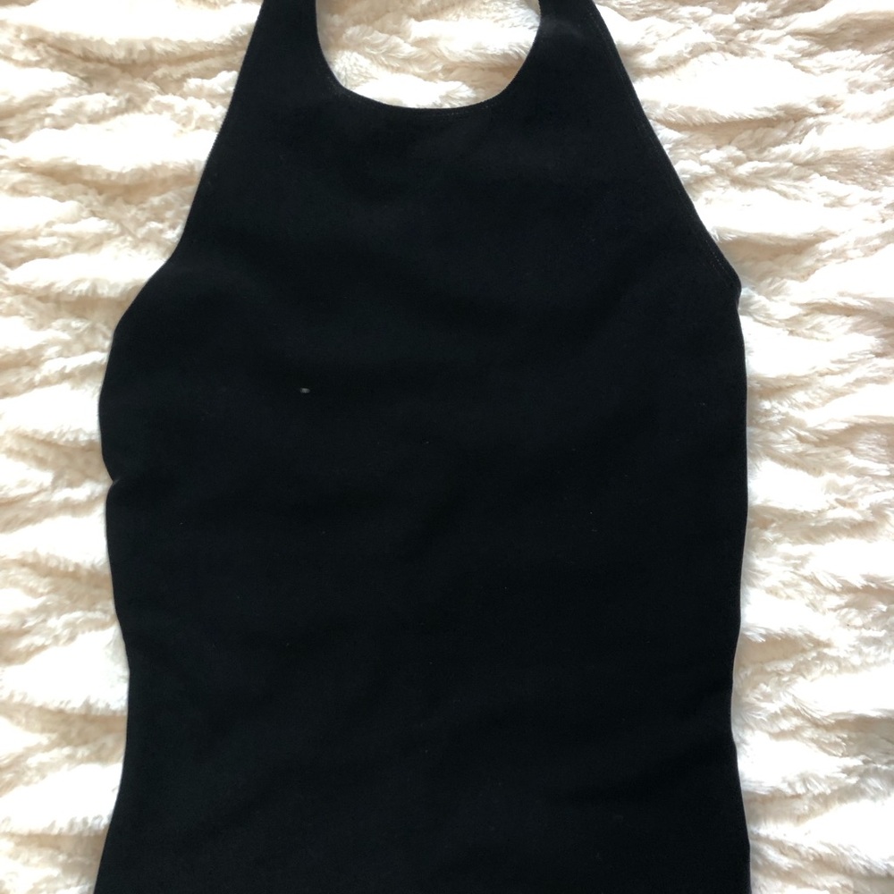 Laundry By Shelli Segal Black Velvet Tank Top